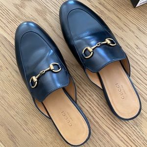 Gucci Princetown leather mule.
